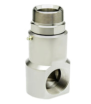 9SS16MP100XFP100-Ni-ETP by Super Swivel | 5145-Ni-ETP | 1-11-1/2 Male Pipe NPTF x 1-11-1/2 Female Pipe NPTF | 0.827" Through Hole | 90° Elbow | Electroless Nickel | Extreme Viton® Seal