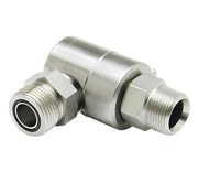 9SS16MP100XMFS16-NI-ETP by Super Swivel | 8575-NI-ETP | 1-11-1/2 Male Pipe NPTF x 1-7/16-12 Male Face Seal MFS | 0.484" Through Hole | 90° Elbow | Electroless Nickel | Extreme Viton® Seal