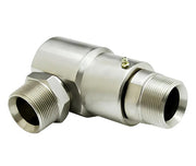 9SS4MP25XMP25-Ni-V by Super Swivel | 7203-Ni-V | 1/4-18 Male Pipe NPTF x 1/4-18 Male Pipe NPTF | 0.250" Through Hole | 90° Elbow | Electroless Nickel | Viton Seal