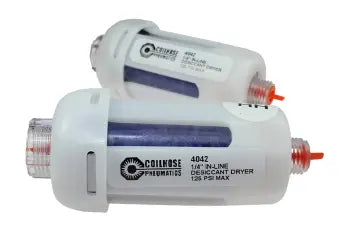 4042 by Coilhose | In-Line Desiccant Air Dryer | 1/4" Port Size | Polycarbonate | Pack of 2
