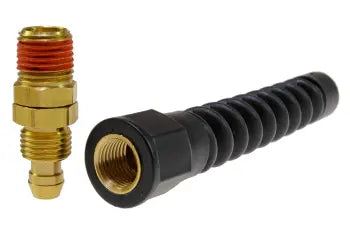 PSM0506SR by Coilhose | Flexcoil Replacement Fitting | 5/16" Hose ID | 15/32" Hose OD | 3/8" Swivel Male NPT Thread | Reusable Strain Relief | Polyurethane