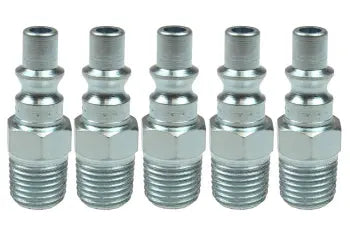 1401-T5 by Coilhose | Steel Connector | 1/4" Female NPT ARO Interchange | Connector | Straight | Plated Steel | Pack of 5