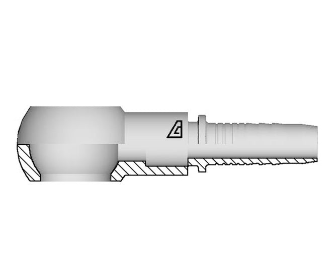 A-1616-BBAN Alfagomma by Kuriyama | A Series | Two-Piece Hydraulic Hose Fitting | -16 Hose ID x -16 BSPP Banjo - RNR | Steel