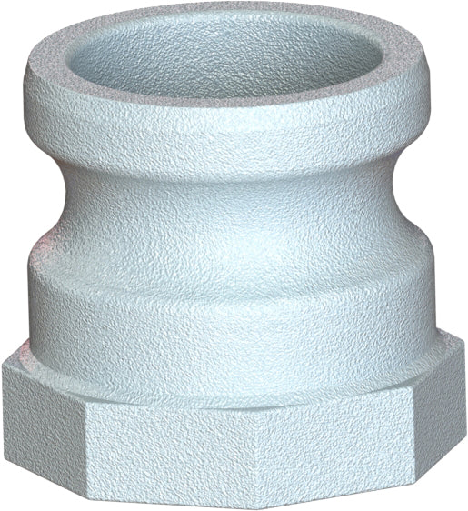 A-DI-300 by Campbell Fittings | Standard Cobra Cam & Groove Coupling | Type A | 3" Male Adapter x 3" Female NPT Thread | Ductile Iron