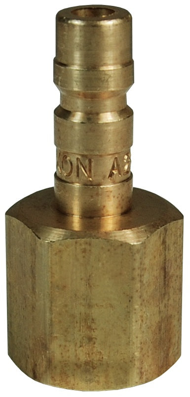 A2F1-B by Dixon Valve | Pneumatic Quick Disconnect Coupling | A-Series | 1/8" Female NPTF x 1/4" Body Size | Compact Plug | Brass