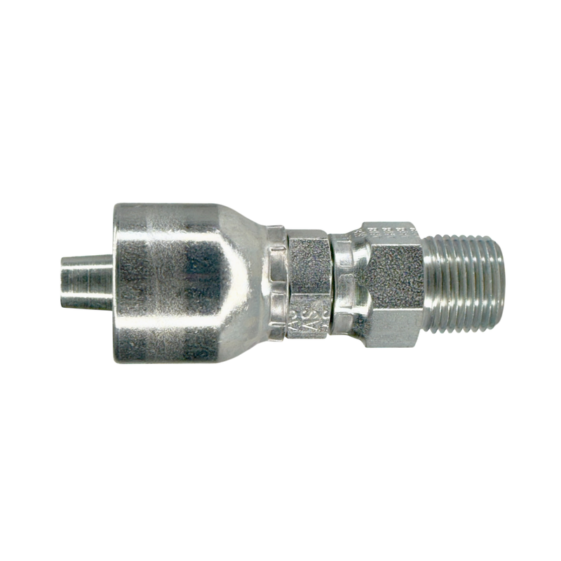 A04-4x4 by Couplamatic | A Series Coupling | 1/4" Hose ID x 1/4-18 Thread Male Swivel NPTF | Straight