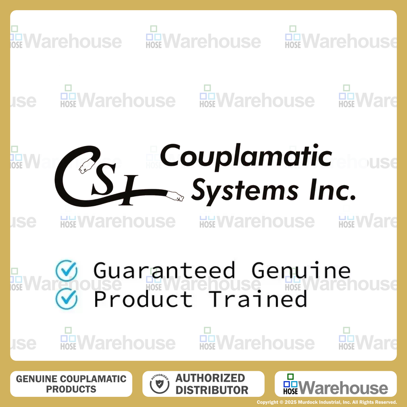 A09-8x8 by Couplamatic | A Series Coupling | 1/2" Hose ID x 3/4x16 Thread JIC 37° Female Swivel | Straight
