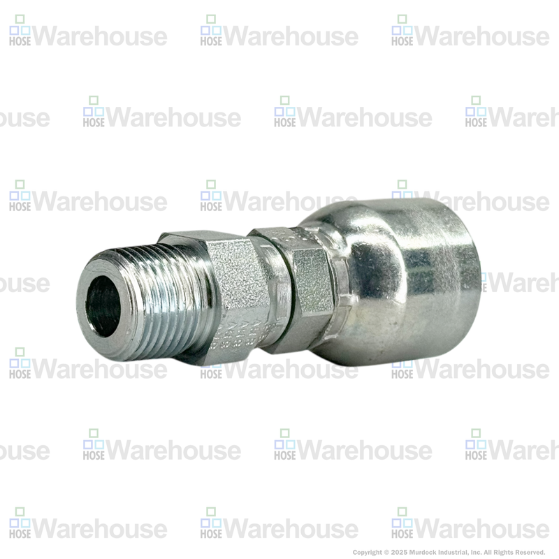 A04-6x6 by Couplamatic | A Series Coupling | 3/8" Hose ID x 3/8-18 Thread Male Swivel NPTF | Straight