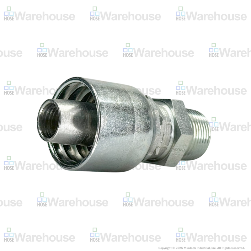 A04-8x8 by Couplamatic | A Series Coupling | 1/2" Hose ID x 1/2-14 Thread Male Swivel NPTF | Straight