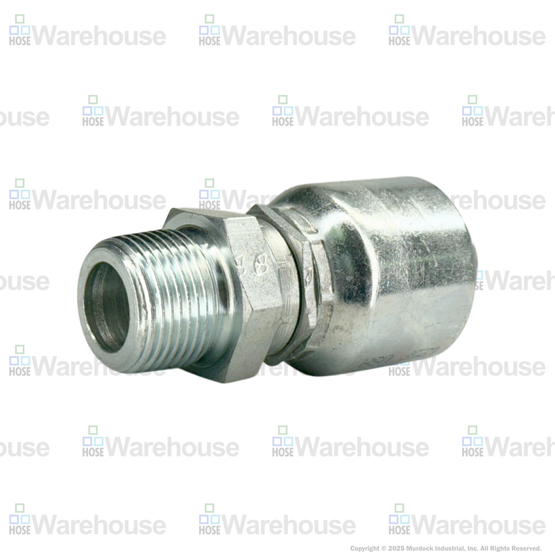 A04-8x8 by Couplamatic | A Series Coupling | 1/2" Hose ID x 1/2-14 Thread Male Swivel NPTF | Straight
