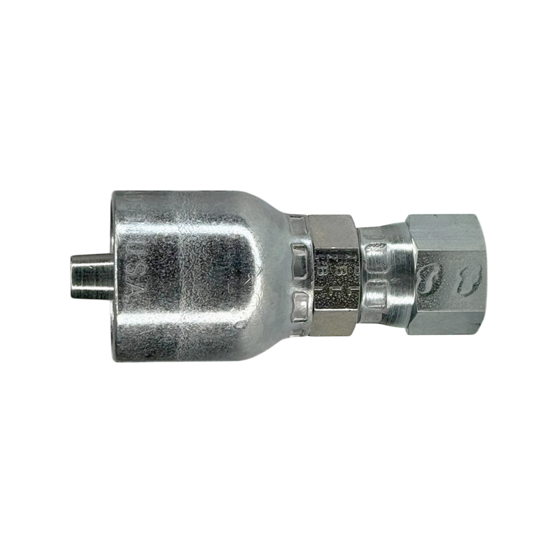 A09-6x6 by Couplamatic | A Series Coupling | 3/8" Hose ID x 9/16x18 Thread JIC 37° Female Swivel | Straight