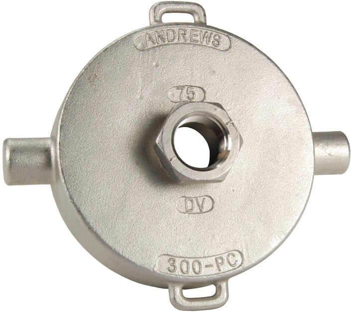 A100TTA by Dixon Valve | Tank Washout Cap | Tank Truck 3" Wash-Out Adapter, 1/2" NPT
