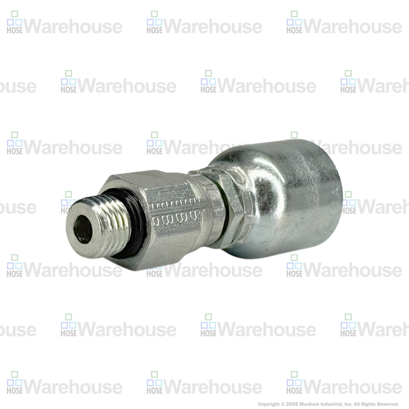A12-4x4 by Couplamatic | A Series Coupling | 1/4" Hose ID x 7/16x20 Thread ORB Male Swivel | Straight