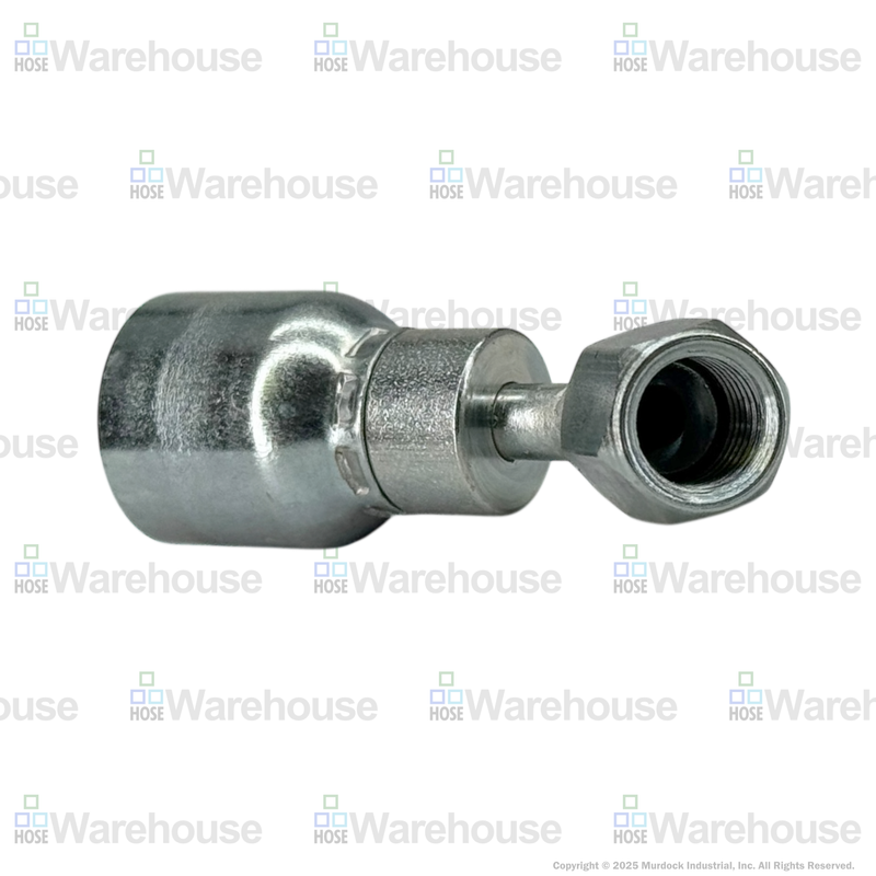 A25-4x4 by Couplamatic | A Series Coupling | 1/4" Hose ID x 7/16x20 Thread JIC/SAE Dual Seat Female Swivel | 45° Elbow