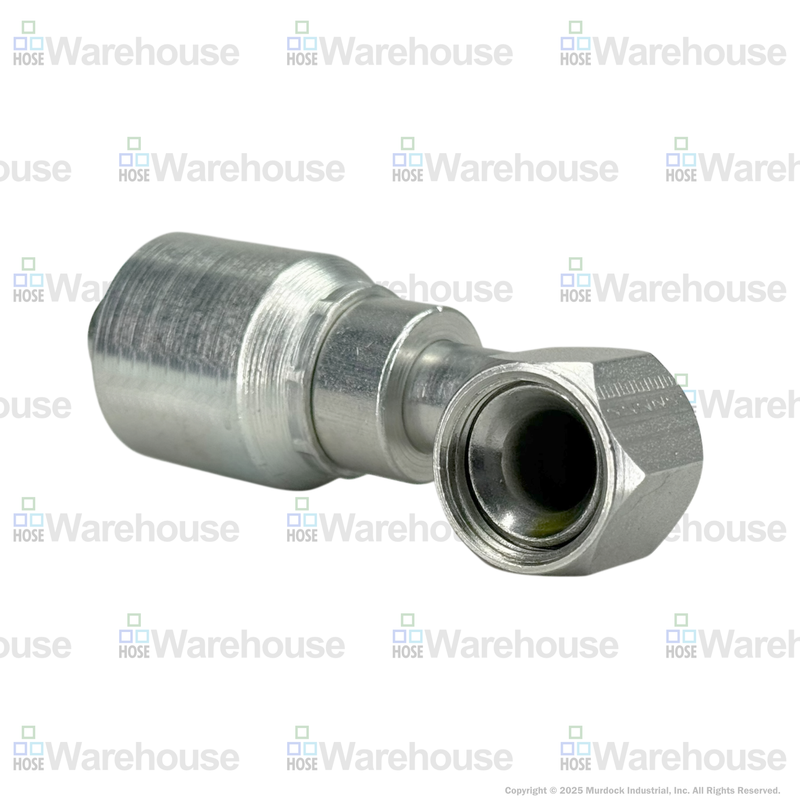 A26-8x8 by Couplamatic | A Series Coupling | 1/2" Hose ID x 3/4x16 Thread JIC/SAE Dual Seat Female Swivel | 90° Elbow