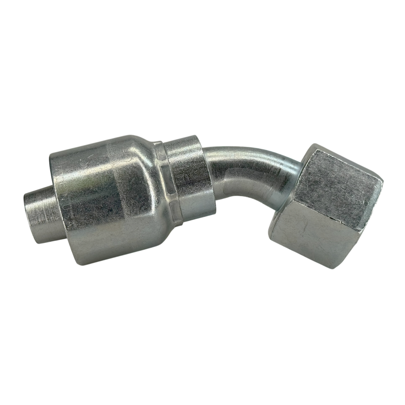 A31-8x8 by Couplamatic | A Series Coupling | 1/2" Hose ID x 13/16x16 Thread O-Ring Face Seal | ORF Female Swivel | 45° Elbow