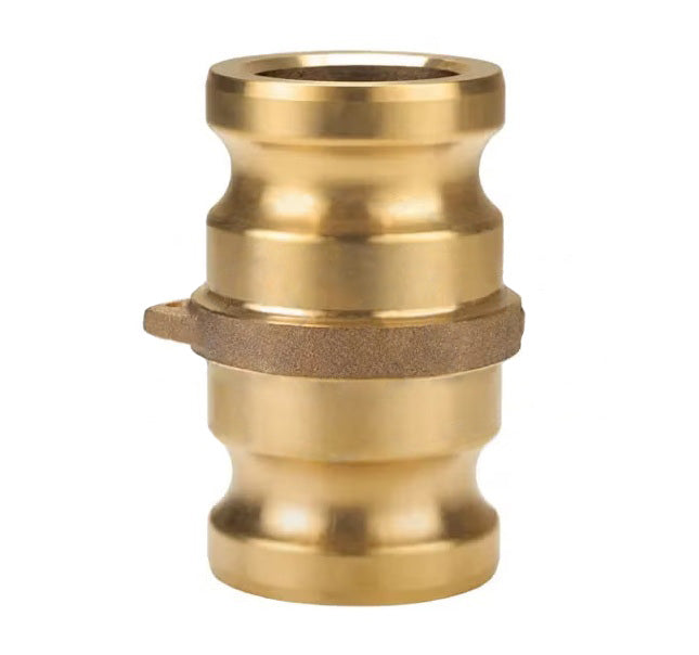 200-AA-BR by Dixon Valve | Cam & Groove Spool Adapter | Type AA | 2" Adapter x 2" Adapter | Brass