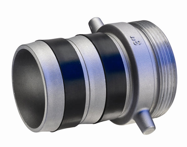 ABM-LF200 by Kuriyama | EZ-Seal™ Leak Resistant Pin Lug Fitting | ABM-LF Series | 2" Size | Shank with Male NPSM Threads | Aluminum