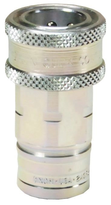 2AGF2 by Dixon Valve | Hydraulic Quick Disconnect Coupling | AG-Series | 1/4" Female NPTF x 1/4" Agricultural Interchange Ball Valve | Socket | Nitrile Seal | Steel