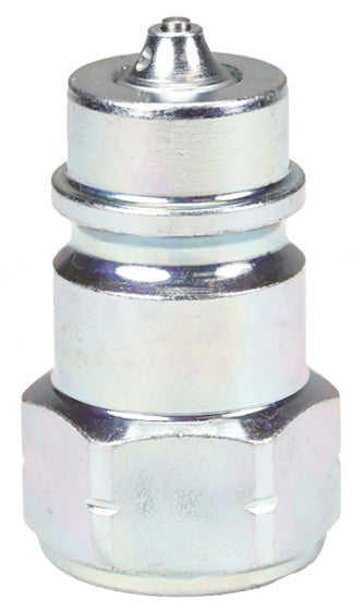 AGE4F4-PV by Dixon Valve | Hydraulic Quick Disconnect Coupling | AG-Series | 1/2" Female NPTF x 1/2" Agricultural Interchange Connect Under Residual Pressure | Plug | Steel