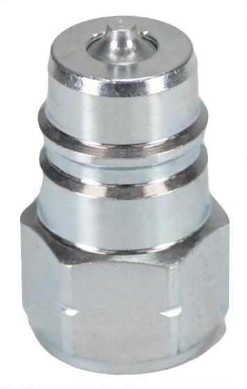 AG3F3-PV by Dixon Valve | Hydraulic Quick Disconnect Coupling | AG-Series | 3/8" Female NPTF x 3/8" Agricultural Interchange Poppet Valve | Plug | Steel