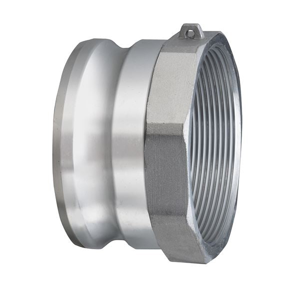 AL-A2015 by Kuriyama | AL-A Series | Part A | Cam & Groove Adapter | 2" Adapter x 1-1/2" Female NPT | Aluminum