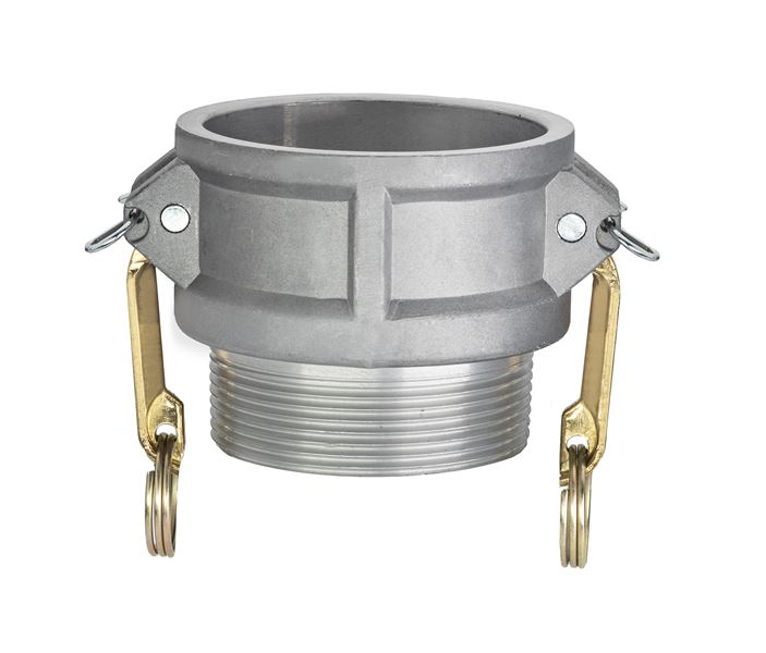 AL-B125 by Kuriyama | AL-B Series | Part B | Cam & Groove Adapter | 1-1/4" Coupler x 1-1/4" Male NPT | Aluminum