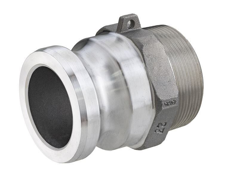AL-F050 by Kuriyama | AL-F Series | Part F | Cam & Groove Adapter | 1/2" Adapter x 1/2" Male NPT | Aluminum