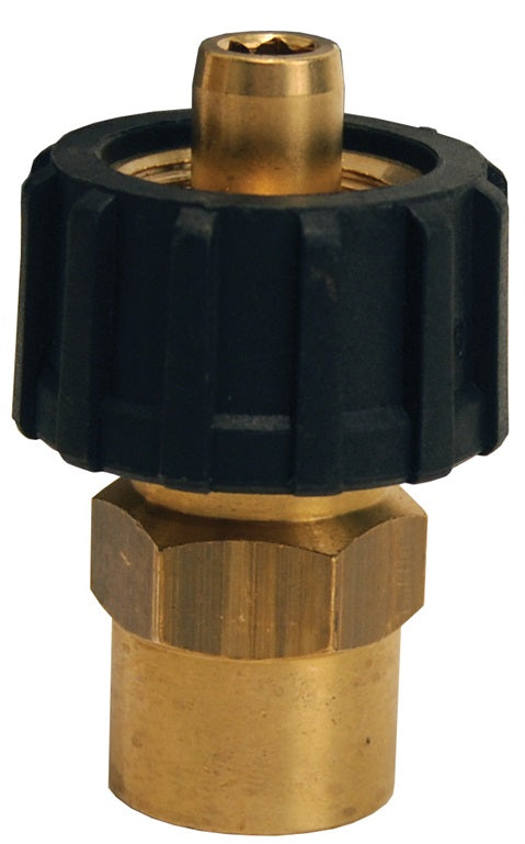 AL462 by Dixon Valve | Swiveling Quick Coupling | 3/8" Female Inlet x 1/2" Female Outlet Swivel | For use with AL464 | Brass