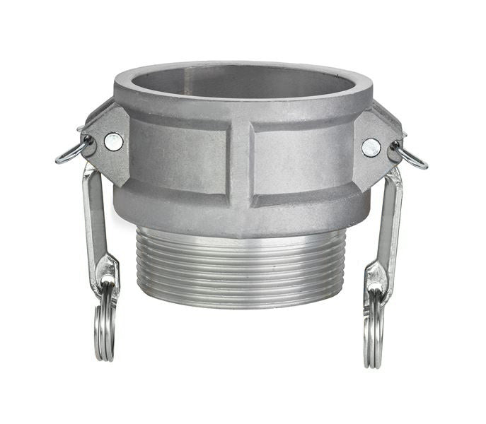 ALSH-B125 by Kuriyama | ALSH-B Series | Part B | Cam & Groove Adapter | 1-1/4" Coupler x 1-1/4" Male NPT | Aluminum / SS Handles