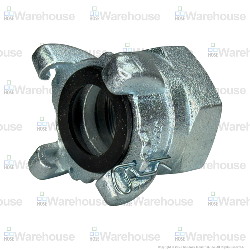 AM28 Air King® by Dixon Valve | Pneumatic Fitting | 4-Lug Threaded End | Chicago Style x 2" Female NPT | Iron