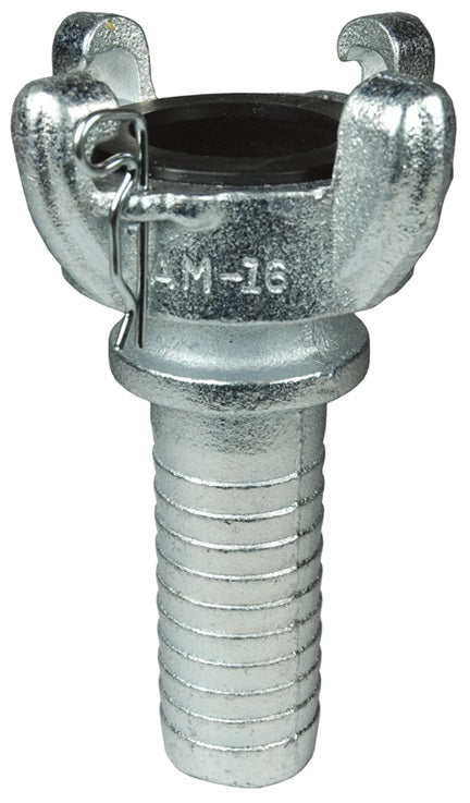 AM16 Air King® by Dixon Valve | Pneumatic Fitting | 4-Lug Hose End | Chicago Style x 1-1/4" Hose ID | Iron