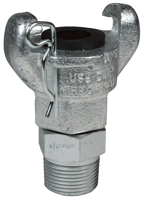 AM7SWIV Air King® by Dixon Valve | Pneumatic Fitting | 2-Lug Hose End | Chicago Style x 3/4" Swivel Male NPT | Iron