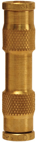 AQ62DOT4 by Dixon Valve | D.O.T. Push-In Pneumatic Fitting | Union Connector | 1/4" Tube OD x 1/4" Tube OD | Brass CA360