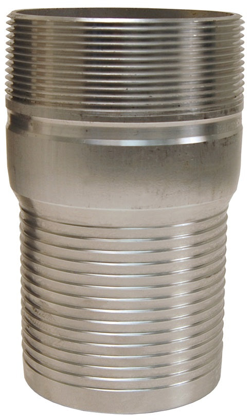AST60 by Dixon Valve | King Combination Nipple | No Knurl | 6" Male NPT x 6" Hose ID | Aluminum