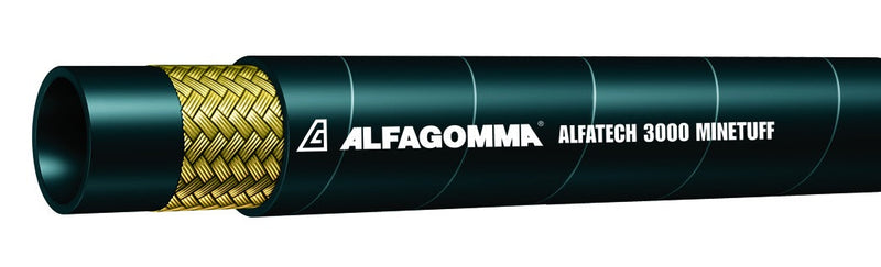 AT3KMT-04 Alfagomma Alfatech by Kuriyama | AT3KMT Series | SAE 100R17 | Minetuff Hydraulic Hose | 1-Wire Braid | 1/4" ID | 0.47" OD | 3250 PSI