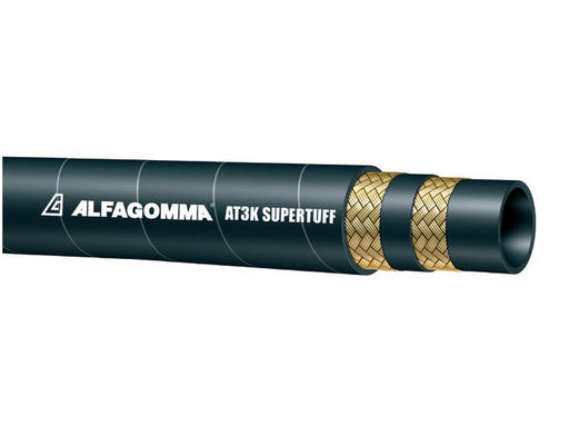 AT3KST-16 Alfagomma by Kuriyama | AT3KST Series | SAE 100R17 | SUPERTUFF Alfatech 3000 Hydraulic Hose | Double Compact Wire Braid | 1" ID | 1.40" OD | 3000 PSI