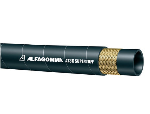 AT3KST-08 Alfagomma by Kuriyama | AT3KST Series | SAE 100R17 | SUPERTUFF Alfatech 3000 Hydraulic Hose | Single Compact Wire Braid | 1/2" ID | 0.76" OD | 3000 PSI