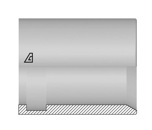 AFT-12 Alfagomma by Kuriyama | A Series / AFT Series | Two-Piece Non-Skive Ferrule | -12 Hose Dash Size | 3/4" Hose ID | Stainless Steel