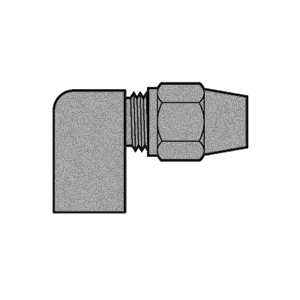 B-31370-04-04 Breco by Foster | Air Brake | 1/4" Tube Compression x 1/4" Female NPTF | 90° Elbow
