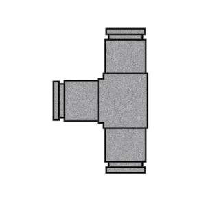 B-31864-12-12-12 Breco by Foster | Air Brake | 3/4" Push-to-Connect x 3/4" Push-to-Connect x 3/4" Push-to-Connect | Union | Tee