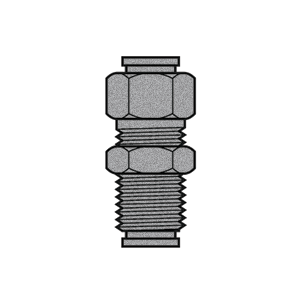 B-31874-06-06 Breco by Foster | Air Brake | 3/8" Push-to-Connect x 3/8" Push-to-Connect | Bulkhead Union | Straight