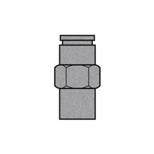 B-31866-08-06 Breco by Foster | Air Brake | 1/2" Push-to-Connect x 3/8" Female NPTF Thread | Straight