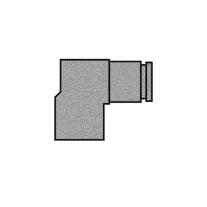 B-31870-06-04 Breco by Foster | Air Brake | 3/8" Push-to-Connect x 1/4" Female NPTF Thread | 90° Elbow