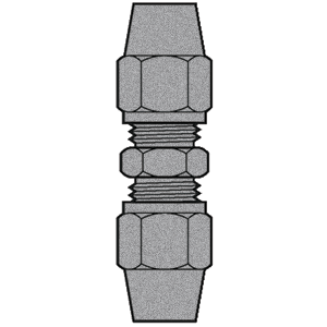 B-31462-06-06-BULK Breco by Foster | Air Brake | 3/8" Tube Compression x 3/8" Tube Compression | Union | Straight | Pack of 250