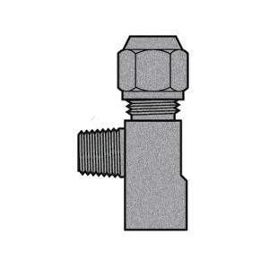 B-31482-06-04-04 Breco by Foster | Air Brake | 3/8" Tube Compression x 1/4" Female NPTF Thread x 1/4" Male NPTF Thread | Tee