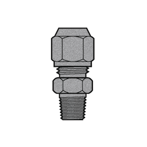 B-31468-06-02 Breco by Foster | Air Brake | 3/8" Tube Compression x 1/8" Male NPTF Thread | Straight