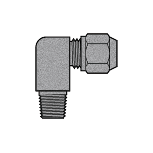 B-31469L-08-06 Breco by Foster | Air Brake | 1/2" Tube Compression x 3/8" Male NPTF Thread | Long | 90° Elbow