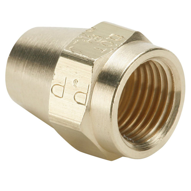 61AB-8 by Parker | Air Brake - AB Fittings | 1/2" Nut x 7/16" Thread | Straight | Brass | Pack of 25