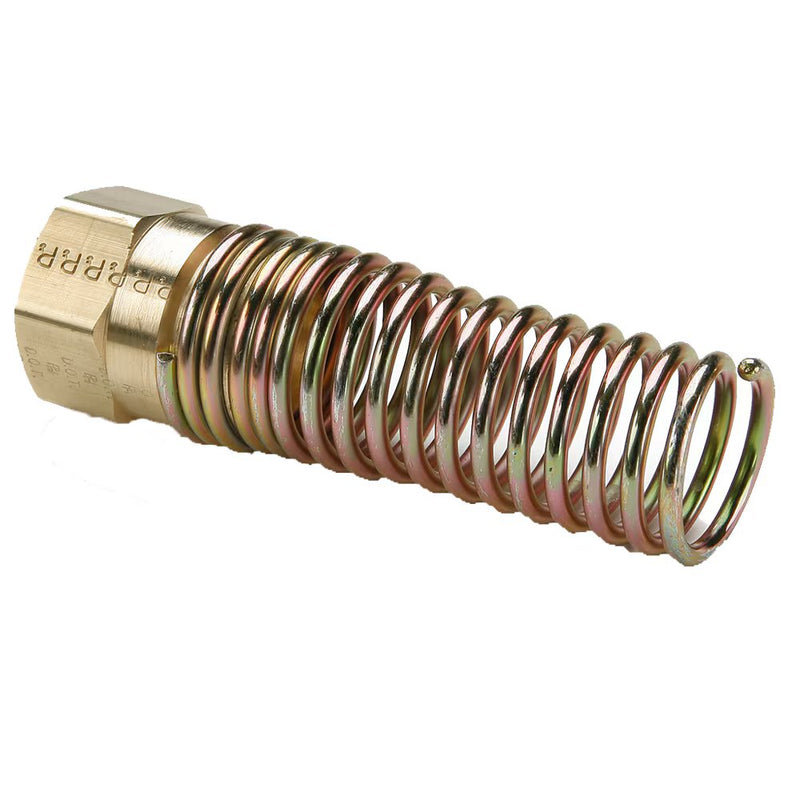 67RBSG-8 by Parker | Air Brake Hose Ends Fittings | 1/2" Hose Nut w/ Spring | 3.75" Length | Brass | Pack of 4